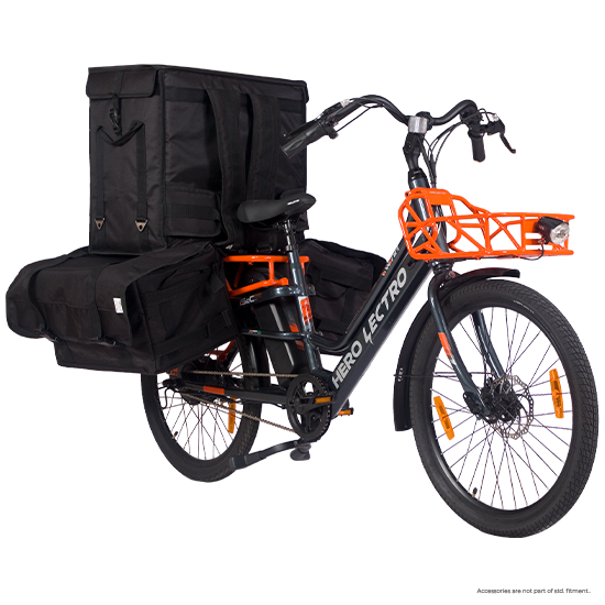 Hero Lectro WINN E-Bicycle - Orange & Grey